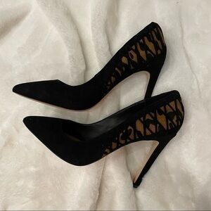 Brian Atwood B-Oriel Black Leopard Print Pumps Size 7 New in Box